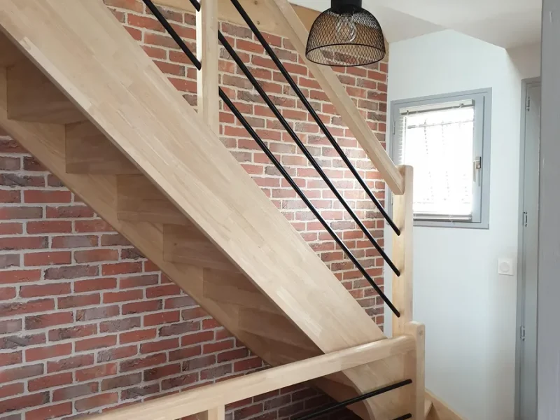 Réalisation d'escaliers par l'entreprise Jubaubois, fabricant d'escaliers à Beaupréau-en-Mauges