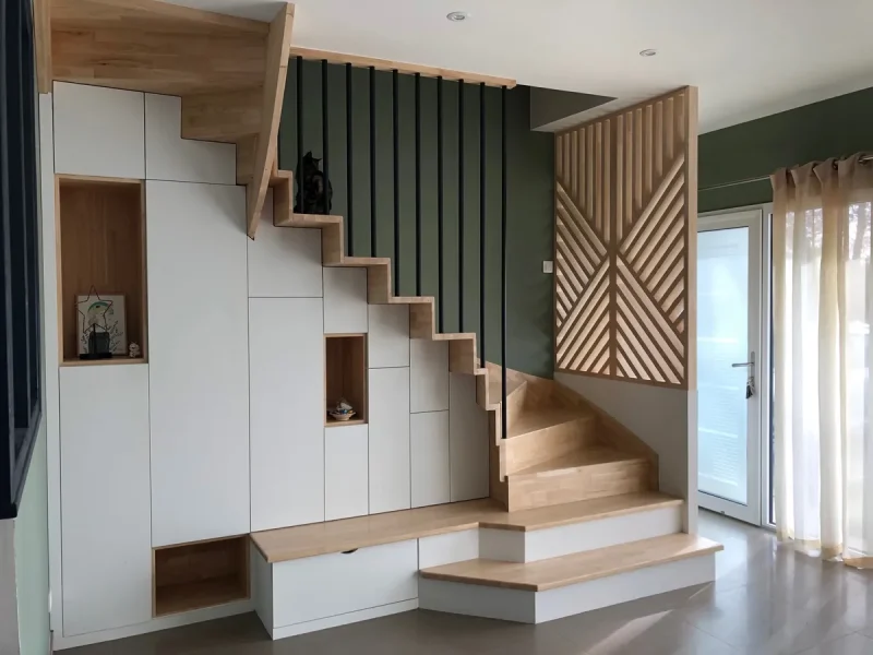 Réalisation d'escaliers par l'entreprise Jubaubois, fabricant d'escaliers à Beaupréau-en-Mauges