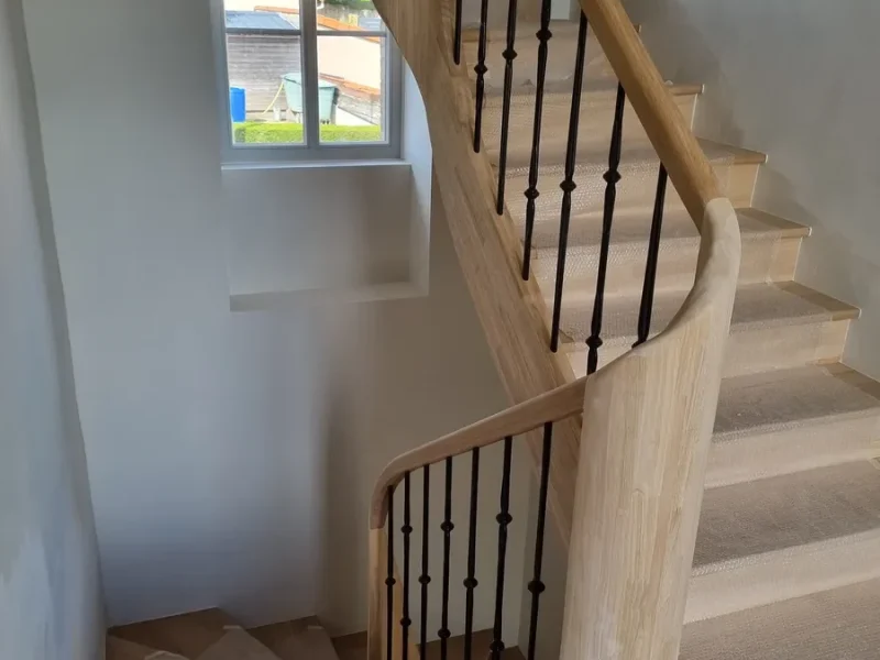 Réalisation d'escaliers par l'entreprise Jubaubois, fabricant d'escaliers à Beaupréau-en-Mauges