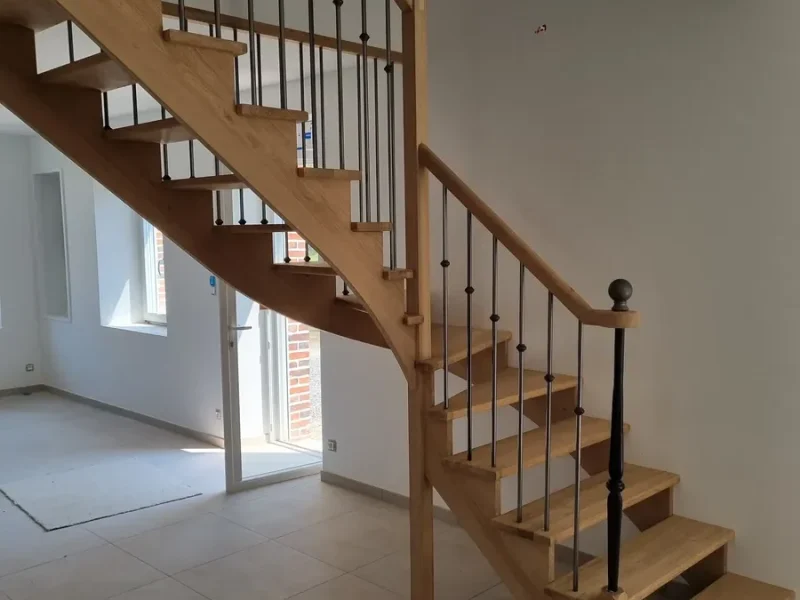 Réalisation d'escaliers par l'entreprise Jubaubois, fabricant d'escaliers à Beaupréau-en-Mauges