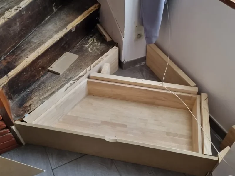 Réalisation d'escaliers par l'entreprise Jubaubois, fabricant d'escaliers à Beaupréau-en-Mauges